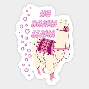 no drama llama Sticker